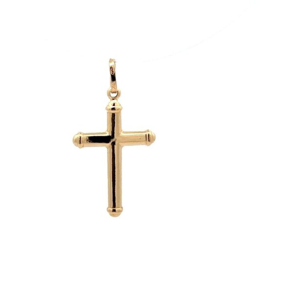 18K Gold Pendant Cross Jesus Christ Religious - Picture 6 of 9